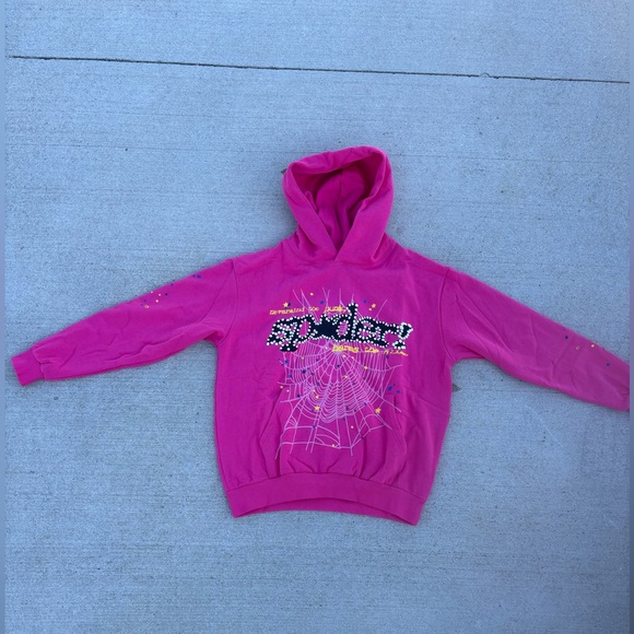 Pink spider hoodie 